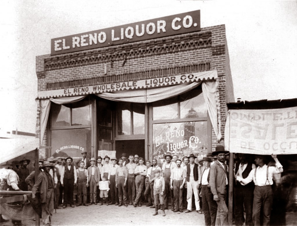 Ein Saloon in El Reno, Oklahoma, 1908